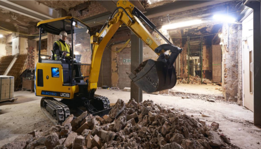 The electric JCB 19C-1 E-TEC