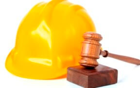 Hard hat and gavel