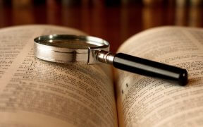 Magnifying glass on legislation